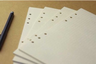 Giấy refill Basic Dot / Grid / Line / Blank cho sổ planner, sổ còng