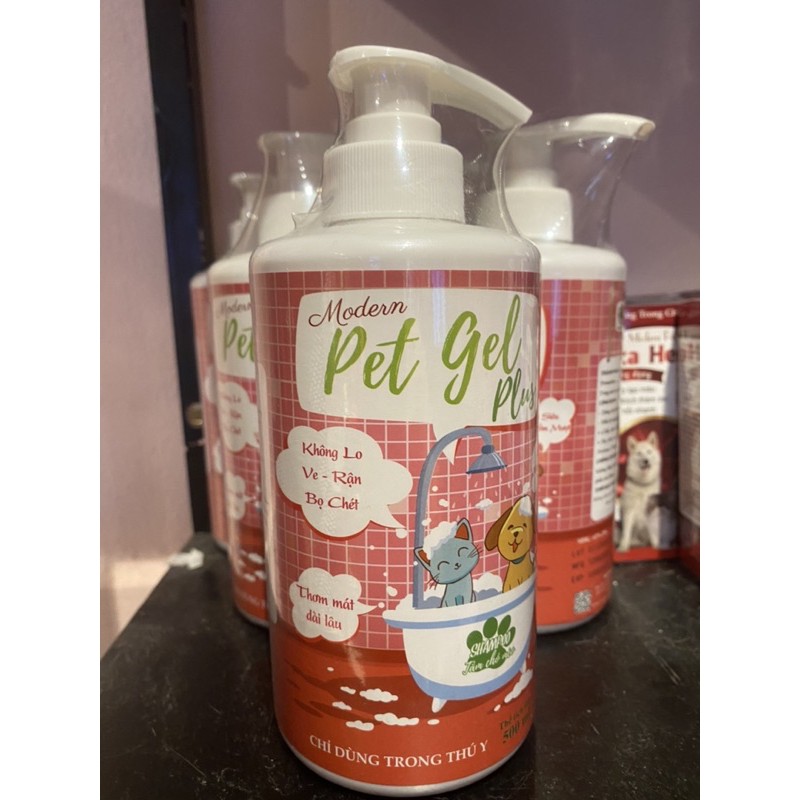 Sữa tắm trị ngoại ký sinh trùng bọ chét , rận , chấy modern pet gel plus