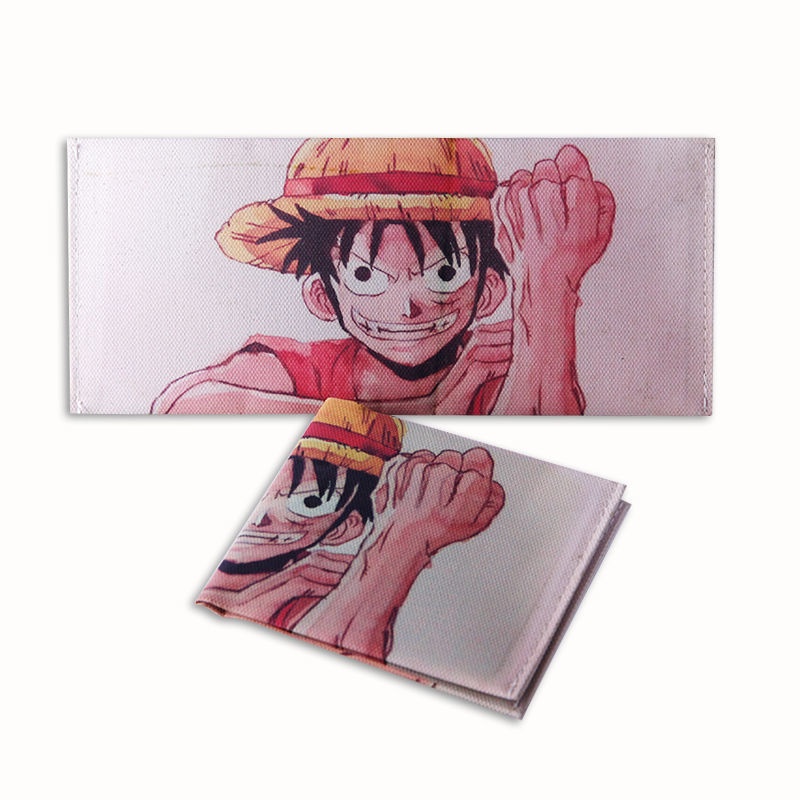 Ví ngắn cho học sinh họa tiết hoạt hình One Piece