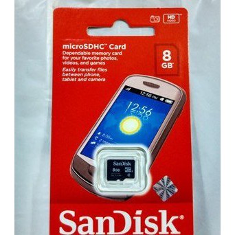 Thẻ Nhớ Sandisk 8gb Class 4 / 8gb