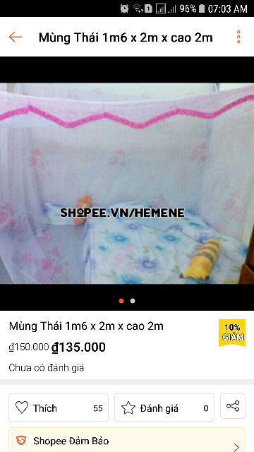 Mùng Thái Cao Cấp 4m 3m 2m