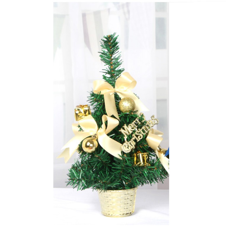 Cây thông noel nhí chữ Merry Chrismas cao 30cm để bàn MẪU C18