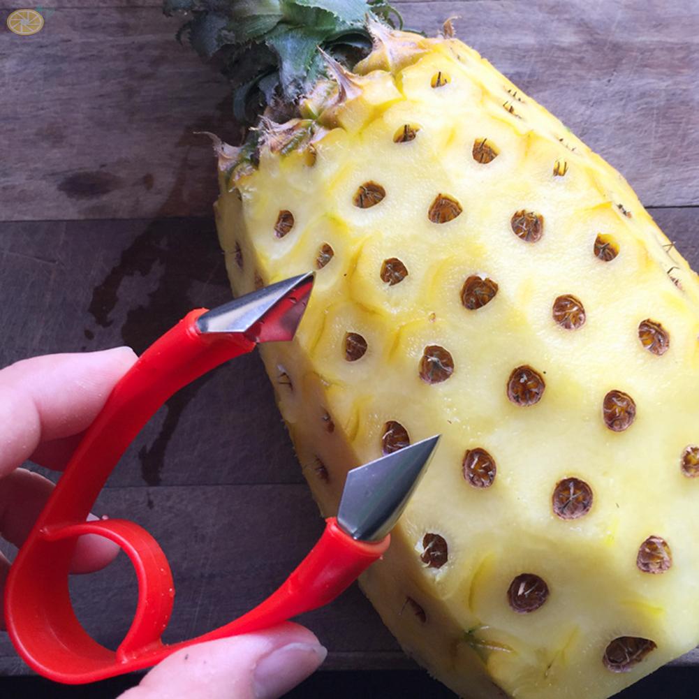 【VARSTR】2022 Pineapple Eye Peeler Clip Fruit Gadgets Household Stainless Steel