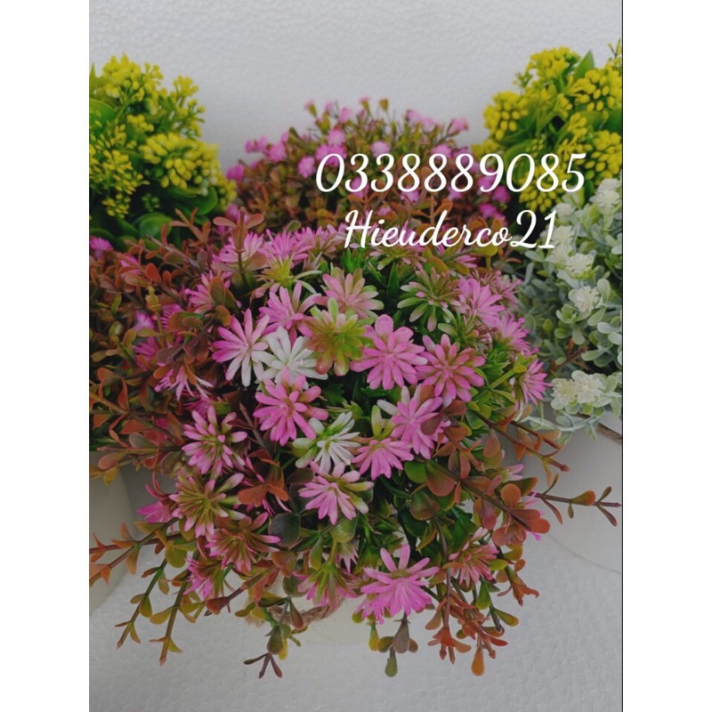 Chậu hoa giả để bàn hoa trí phong cách vintage(NHIỀU MẪU) siêu đẹp