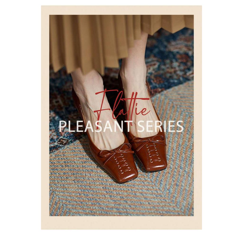 Giày Cao Gót Mũi Vuông Đính Nơ Thời Trang 2021 Cho Nữ