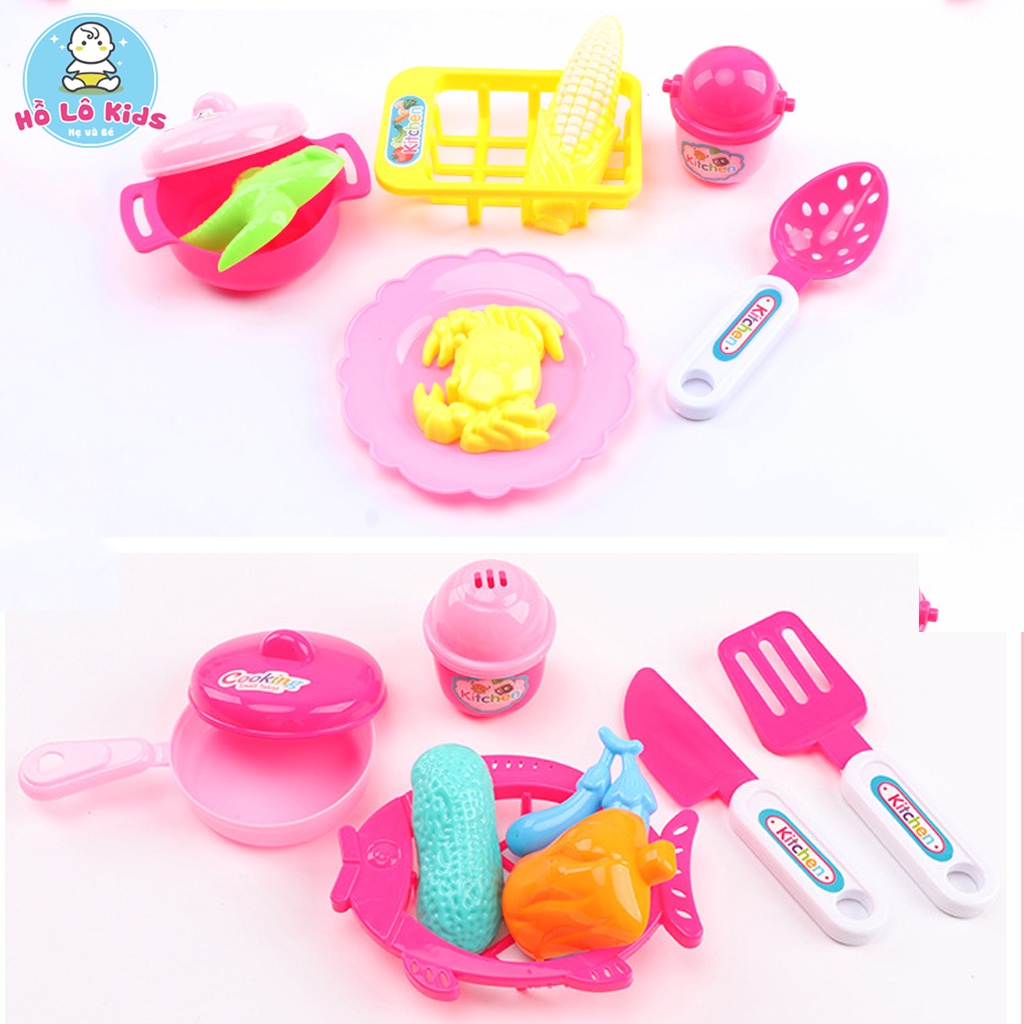 Bộ đồ chơi nấu ăn cho bé nhiều chi tiết mẫu mới Hồ Lô Kids