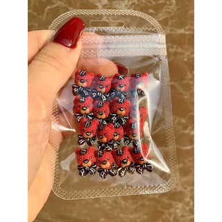 Gấu bột nail, Gấu nơ gắn móng trang trí móng