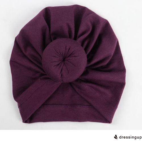 Mũ trùm đầu nhiều màu thiết kế gút búi dễ thương cho em bé