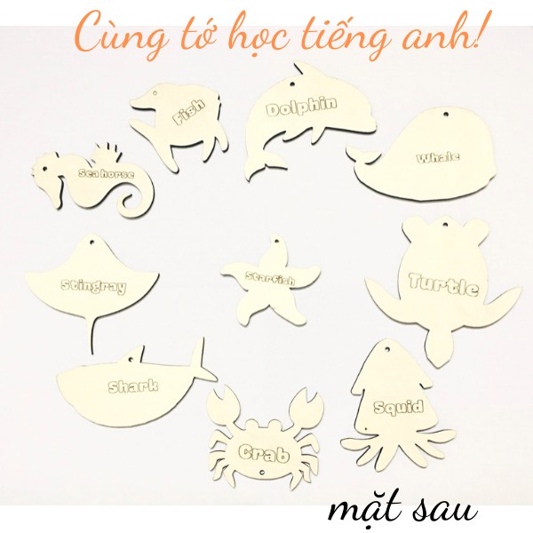 Bộ Trò Chơi Khám Phá Đại Dương, Tô Màu Cùng Bé, Tặng kèm màu cọ