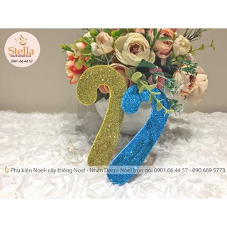 Set 5 Gậy Kim Tuyết Trang Trí Cây Thông Noel Stella