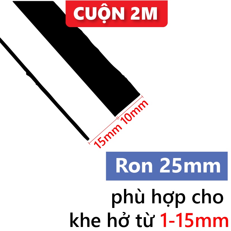 Nẹp chặn khe hở cửa size 25 35 45mm ⭐ Ron cao su chắn khe hở chống côn trùng giữ nhiệt máy lạnh KINGRON R234