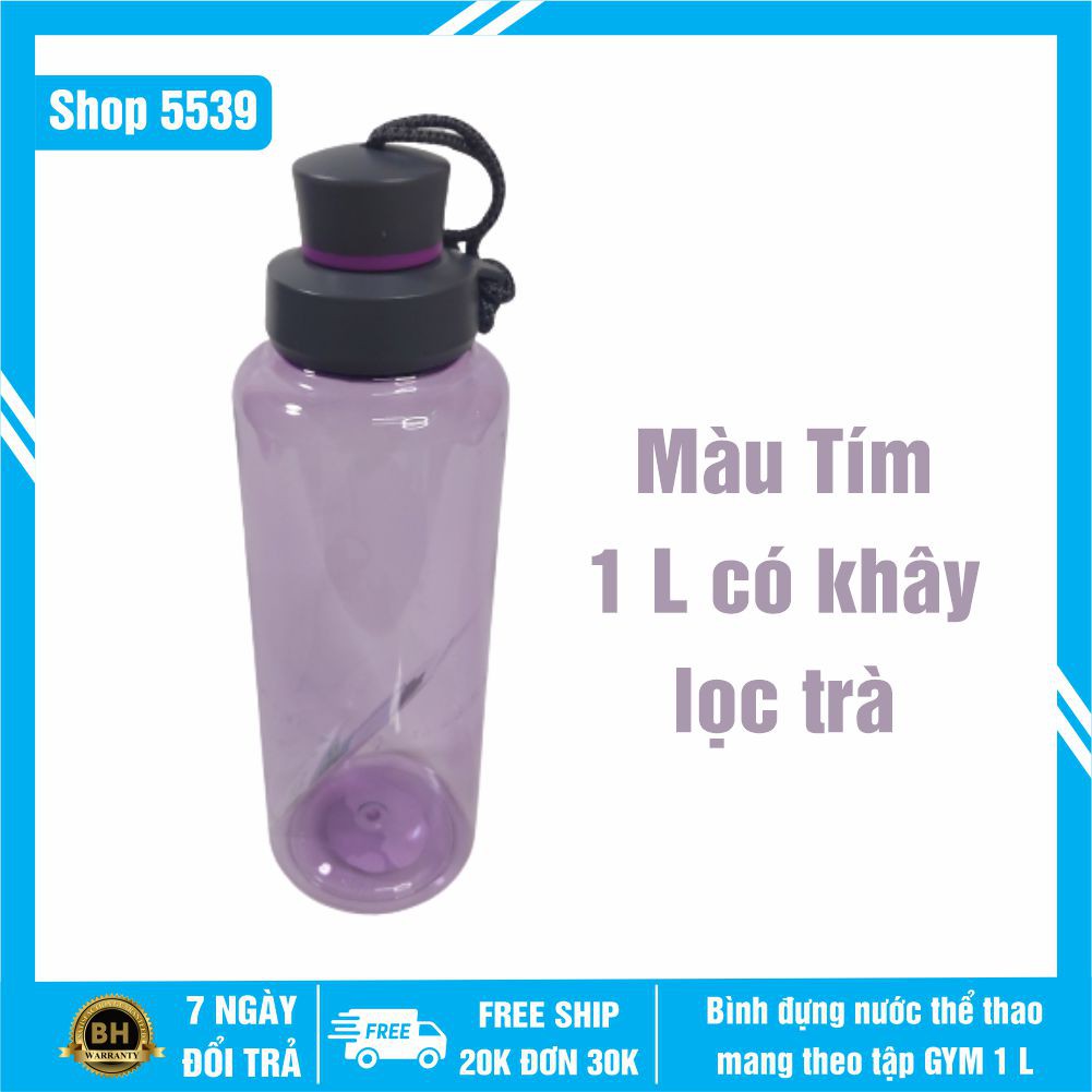 Bình đựng nước nhựa 💥 FREESHIP 💥 Bình đựng nước có vòi thể thao Shotay dung tích 1L có khay lọc, an toàn tiện lợi