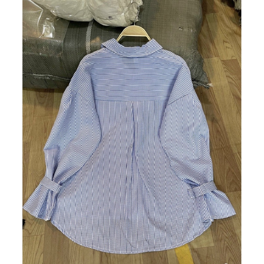 [Mã FAMARAL1 giảm 10K đơn 50K] Áo sơ mi kẻ tay đai cài cúc A2224 SUSTORE