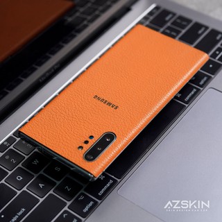 Miếng Dán Da Bò Thật Màu Cam Cho Samsung Note 9