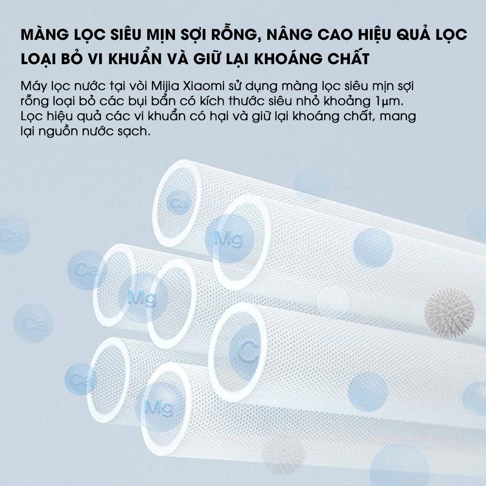 Máy lọc nước tại vòi Mijia Xiaomi MUL11 Lọc chất độc một cách hiệu quả