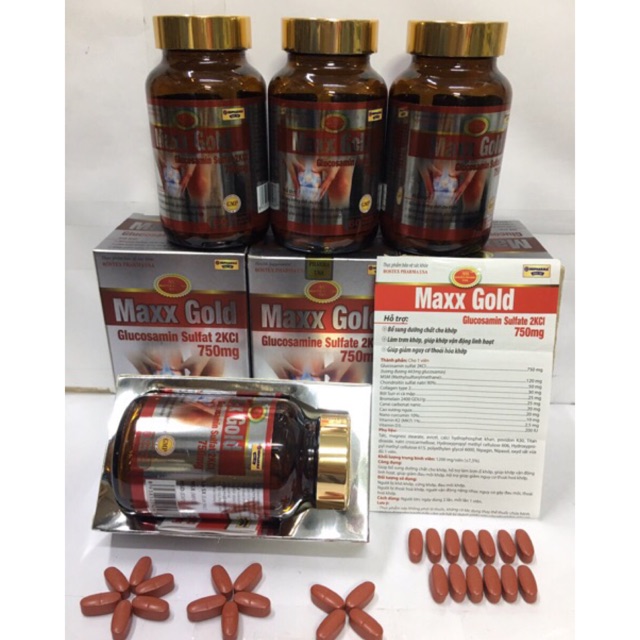 Maxx Gold cao xương ngựa bạch bổ sung dưỡng chất cho khớp hiệu quả chính hãng 60 viên