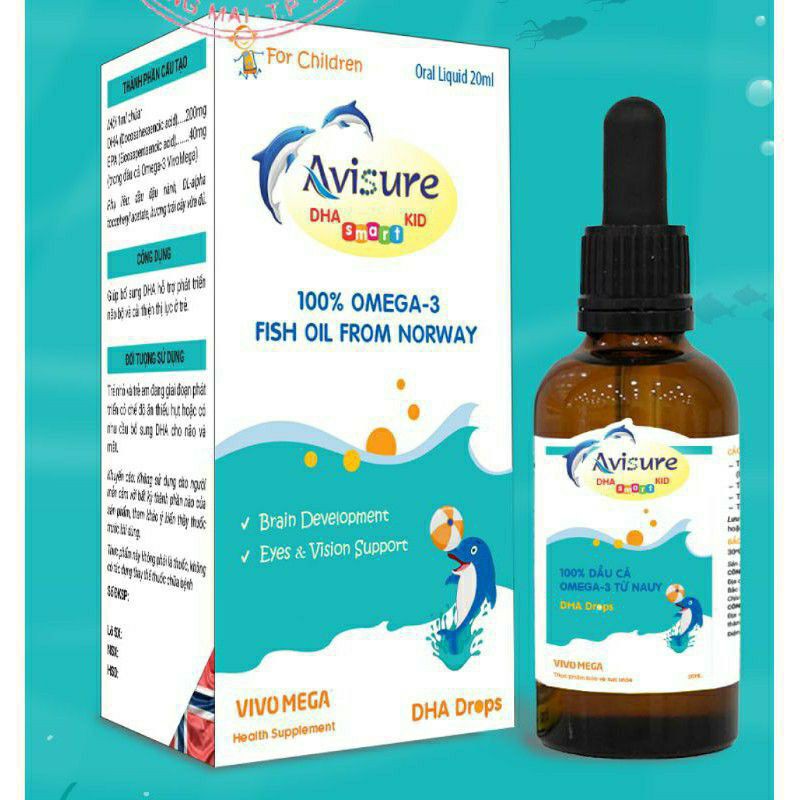 Avisure DHA Smart Kid - Giúp bổ sung DHA. Hỗ trợ phát triển não bộ và cải thiện thị lực ở trẻ