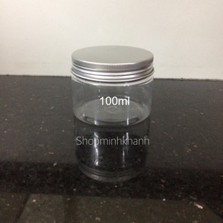Hũ nhựa nắp nhôm 100ml
