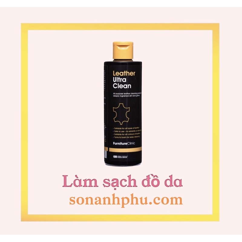 Làm sạch túi, ghế da (nhập khẩu Anh) -Leather Ultra Clean