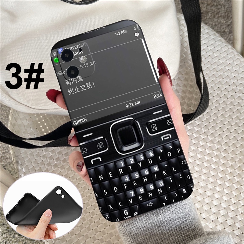 Ốp điện thoại silicon mềm XH36 in hình kiểu điện thoại Nokia cho iPhone 7 8 7+ 8+ 6+ 6S+ XR XS Max 5 5s