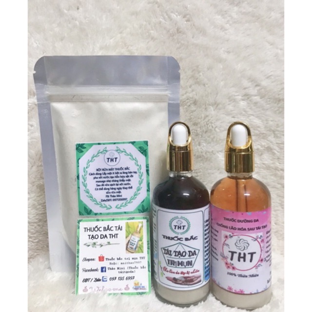 🌿Combo: bột thảo mộc rửa mặt, sâm tái tạo, dưỡng sau tái tạo 🌿 tuỳ chọn (handmade) | BigBuy360 - bigbuy360.vn