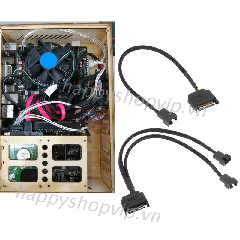 Dây Cáp Chuyển Đổi Cho Bo Mạch Chủ Cpu Sata 15 Pin Sang 3 Pin / 4 Pin