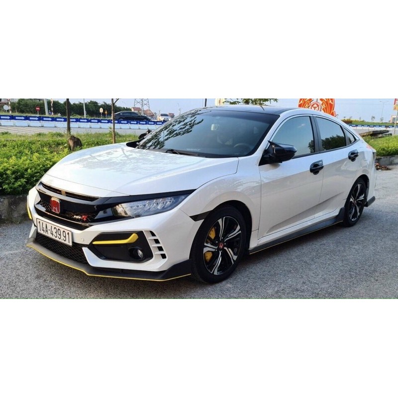 BODY KIT CIVIC TYPE R MẪU MỚI CACBON VIỀN ĐỎ