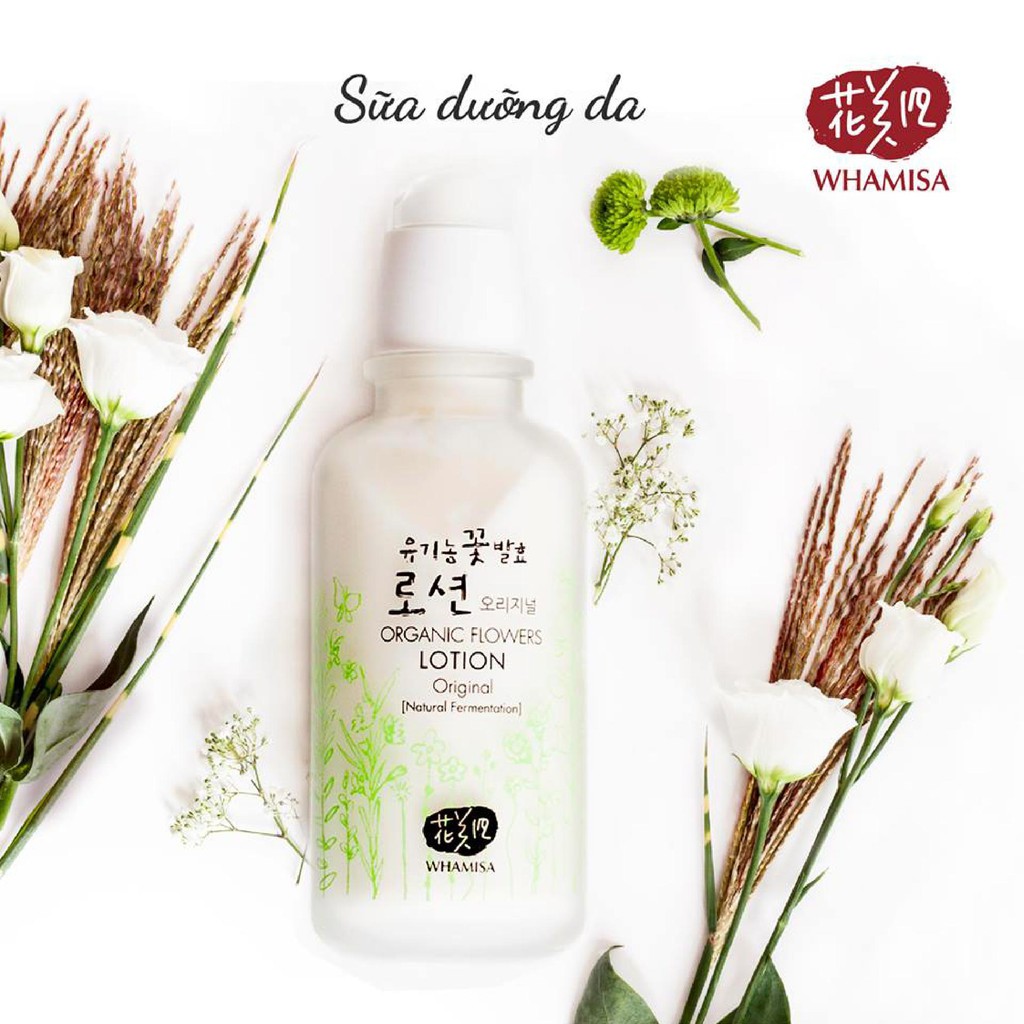 Sữa dưỡng da Whamisa Organic Flowers Lotion Original 120ml