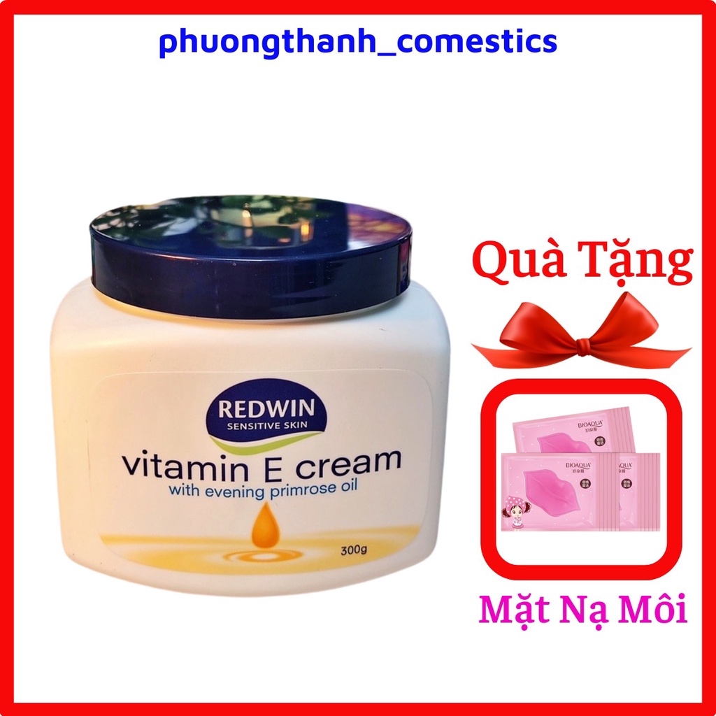 Kem Dưỡng Ẩm Vitamin E Cream 300g Redwin ,Kem Dưỡng Vitamin E Úc Giúp Dưỡng Da Mặt Hết Khô, Nứt Nẻ