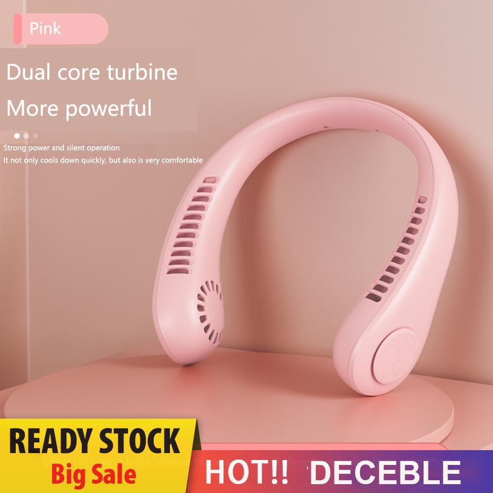 Quạt Đeo Cổ Mini Không Cánh Sạc USB Tiện Dụng