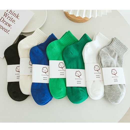 Tất vớ nam nữ cổ thấp thoáng khí khử mùi thu đông Warm&Cute A316