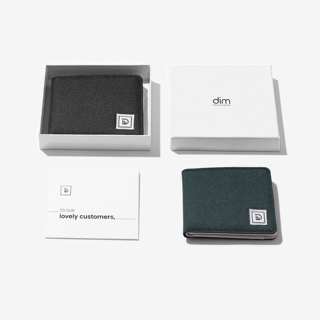 Ví Vải Gập Đôi Unisex DIM Cross Wallet - Ngang (Ngăn Rút Tiền Nhanh)