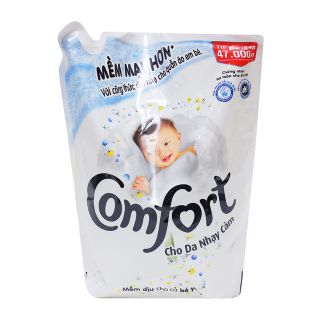Nước xả vải Comfort cho da nhạy cảm túi 2.6 lít