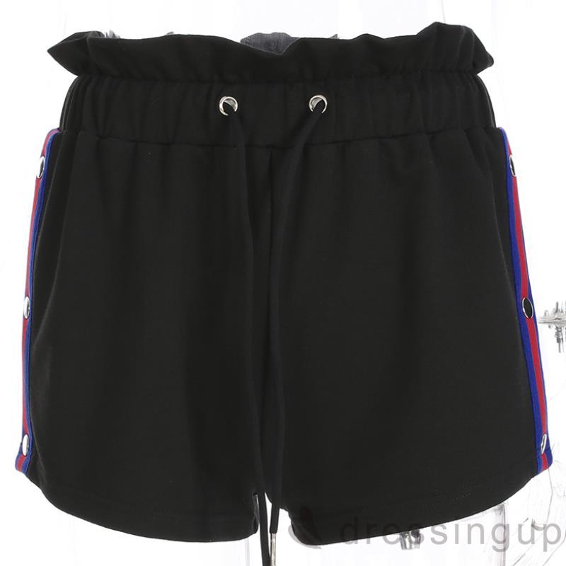 Quần Short Nữ Lưng Cao Cột Dây Năng Động