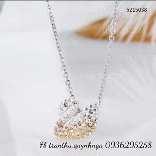 Dây chuyền thiên nga ombre vàng SWAROVSKI 5215038 CHÍNH HÃNG size nhỏ
