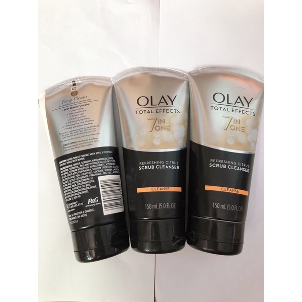 Sữa Rửa Mặt Olay Total Effect 7in1 Citrus Scrub Refeshing 150ml