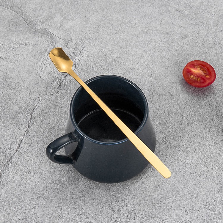 Thìa cà phê, thìa khuấy thép không gỉ đầu vuông phong cách Hàn Quốc | BigBuy360 - bigbuy360.vn