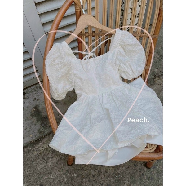 SET 2 MÓN: ÁO BABYDOLL GẤM TAY PHỒNG & QUẦN SHORT