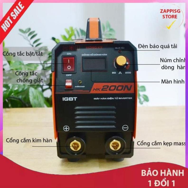 Sale [SALE] MÁY HÀN HỒ QUANG, MÁY HÀN HỒNG KÝ CHỐNG GIẬT HK 200N - HÀNG CHÍNH HÃNG BẢO HÀNH 12 THÁNG