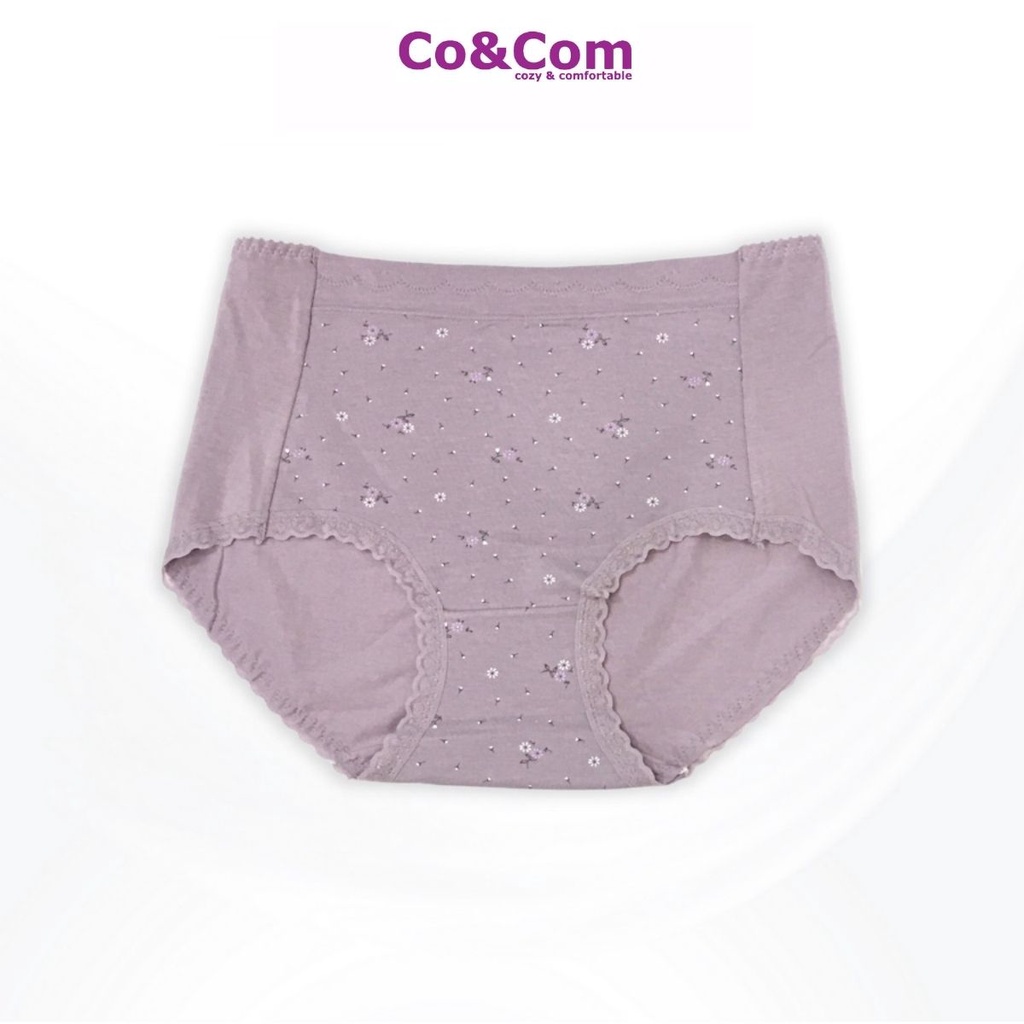 Quần Lót Nữ Cotton Cạp Cao, Đồ Lót Nữ Cao Câp Co&Com No8319 Kháng Khuẩn Co Giãn Thoải Mái | BigBuy360 - bigbuy360.vn