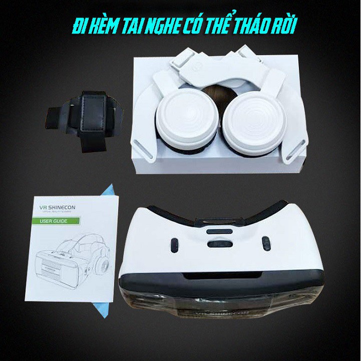 Kính thực tế ảo VR Shinecon 6.0 G06EB Kính xem phim 3d VR Box G06EB