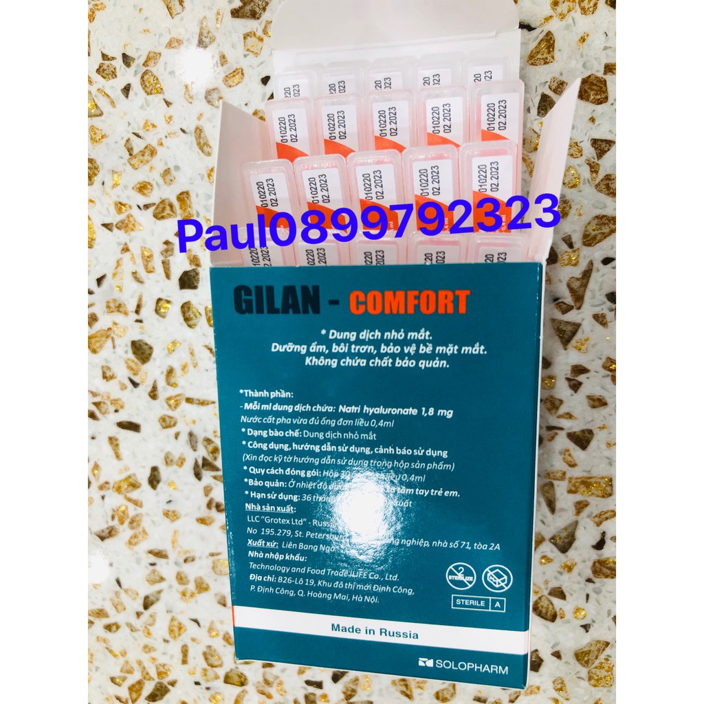 Dung dịch dưỡng mắt GILAN - COMFORT