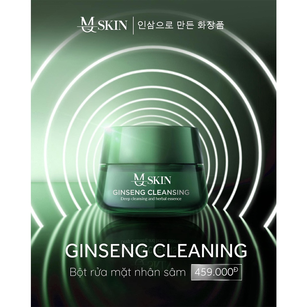 Bột rửa mặt nhân sâm MQ Skin - Bột rửa mặt MQSkin Ginseng Cleansing