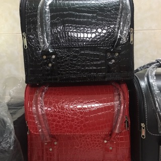 Cốp da để đồ nail, phun xăm, mỹ phẩm size 32*21*26cm.