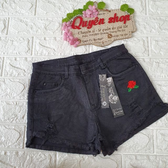 Quần sọt jeans nhung
