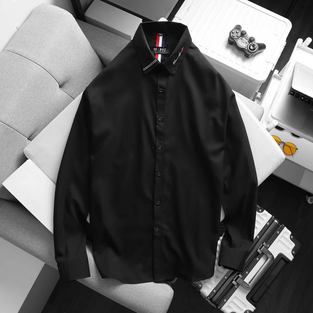 BIGSIZE - Áo sơ mi nam chữ ký mẫu 11 thời trang form 80-130kg