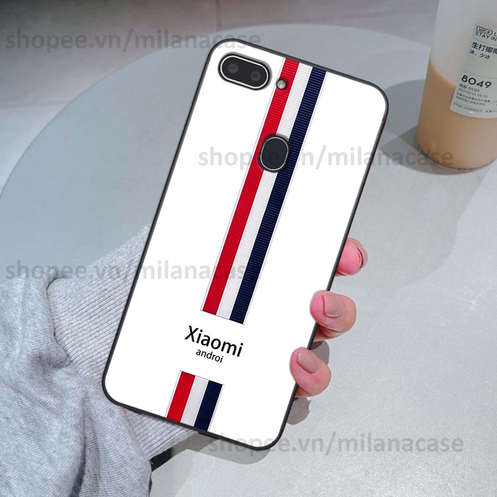 Ốp Realme 1 / 2 in giả da phong cách thể thao, cá tính, thời trang