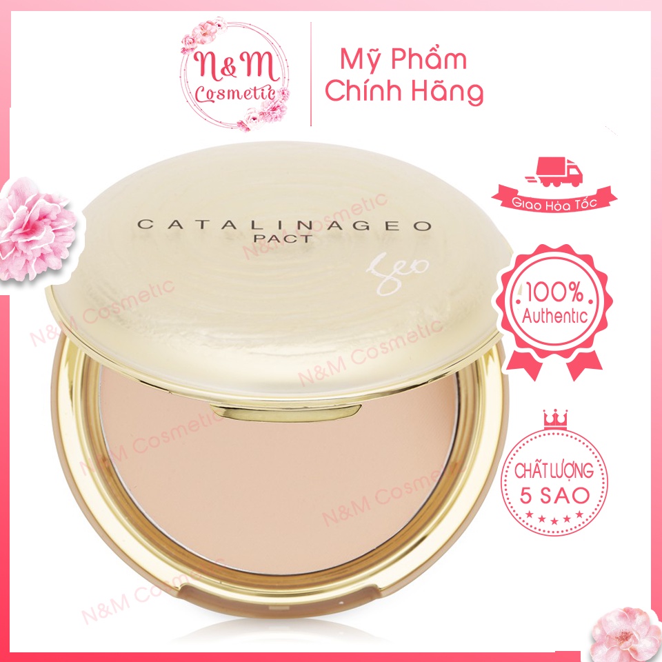 Phấn Phủ Geo Lamy Vàng Siêu Mịn Catalina Golden Pact – Hàn Quốc