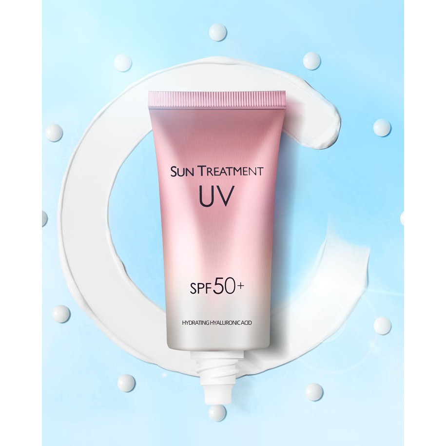 🍓 Kem Chống Nắng Chống Tia UV Sun Treatment SPF 50+ Hàng Nội Địa Trung, Dưỡng Da Trắng Hồng Rạng Rỡ