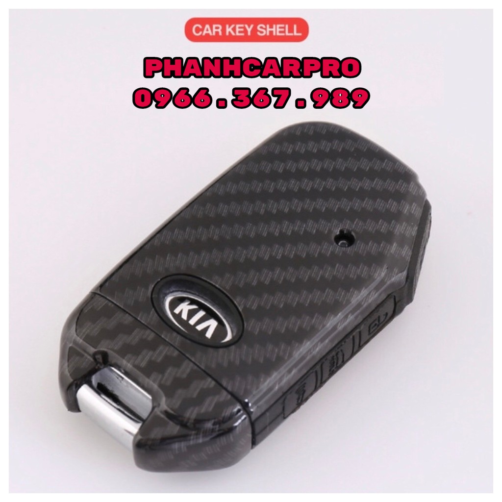 Ốp khóa Carbon ô tô KIA Cerato, K3, Optima, K5, Rio
